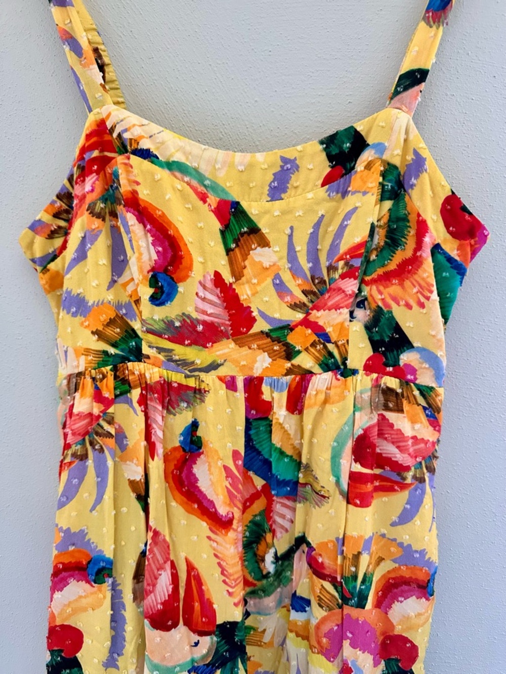 FARM Rio Yellow Multicolor Tropical Maxi Dress - Picture 5 of 13